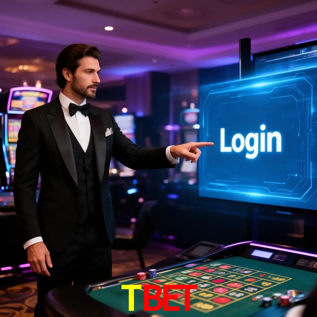 TBET Login - OTP, cuenta y soporte Pantalla TBET Login con OTP, contraseña, cuenta segura y soporte móvil